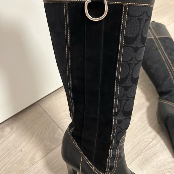 Coach leather and suede black boots - Picture 11 of 11